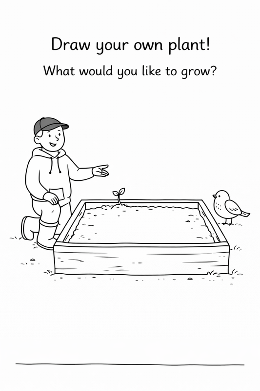 Andy's Allotment 10 page activity book (printable pdf) ages 4-7