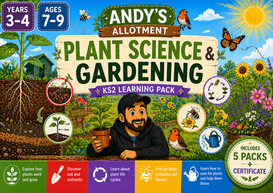 KS2 Plant Science & Gardening Pack (Years 3–4) ages 7-9. 5 structured lesson plans