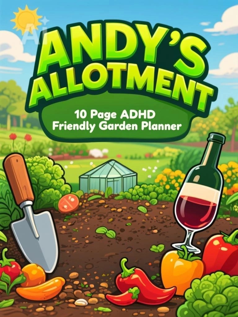 Andys Allotment 10 page ADHD friendly garden planner