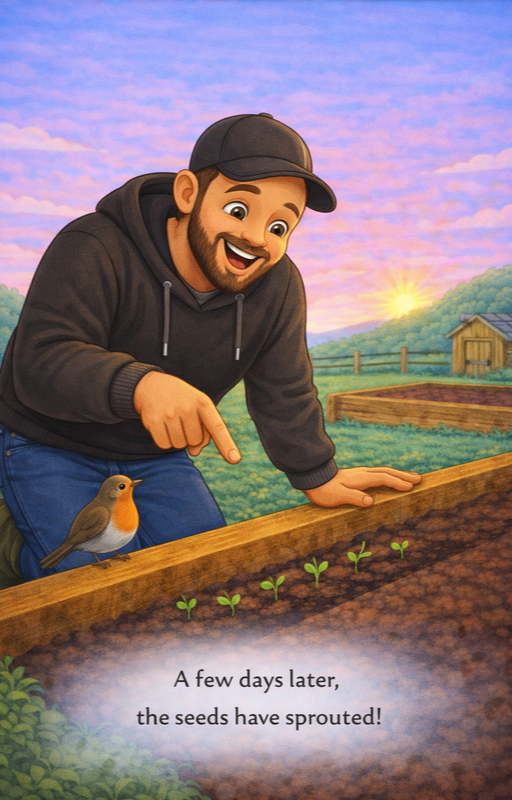 Planting Day – A Children’s 16 page Gardening Story (The Original – Where It All Started) digital download